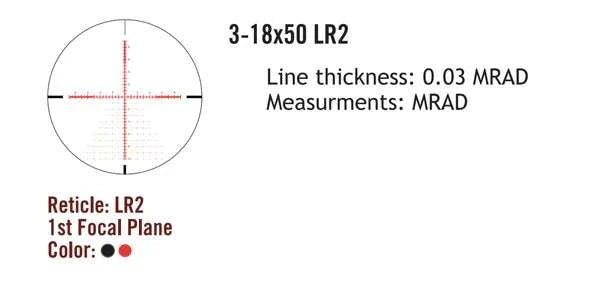 Sightmark Presidio 3-18x50 LR2 FFP Zielfernrohr