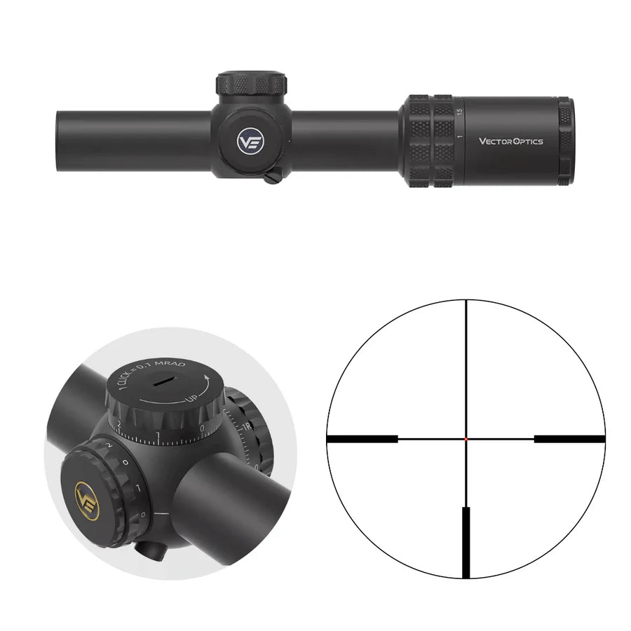 Vector Optics Grizzly 1-6x24i HD Fiber Zielfernrohr
