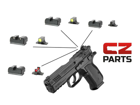 Sights for CZ Shadow 2 Carry in stock: Blank, fiber optic & tritium