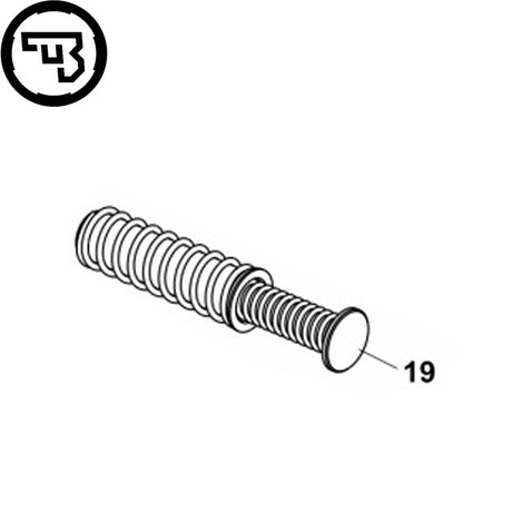 CZ P-10S Rückholfederbaugruppe | Teil #19