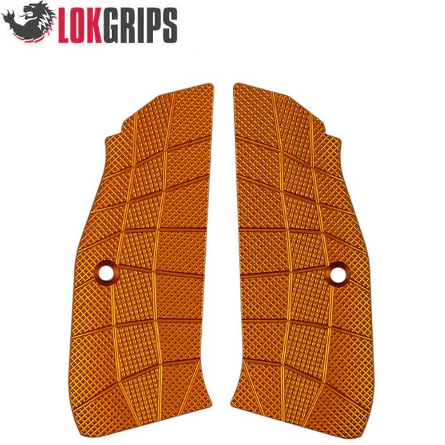 CZ Shadow 2 Compact & Carry alu grips | Gridlok orange