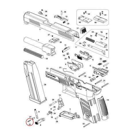 CZ P-10 Magazinfangfeder