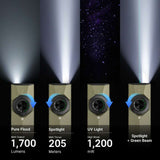 Olight ArkPro Ultra | flache 4-in-1 EDC Taschenlampe | 1.700 lm